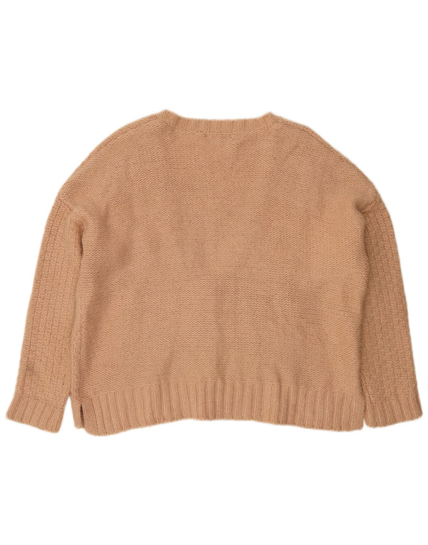 Marks & Spencer Damski sweter oversize UK 18 XL Beżowy Akryl