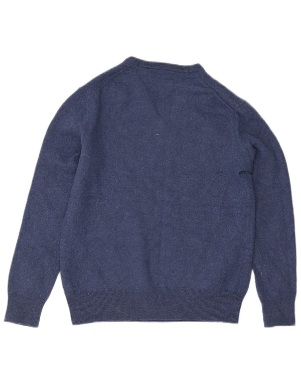 Sweter damski Polo Ralph Lauren z dekoltem w kształcie litery V, UK 10, mały, granatowy, wełniany