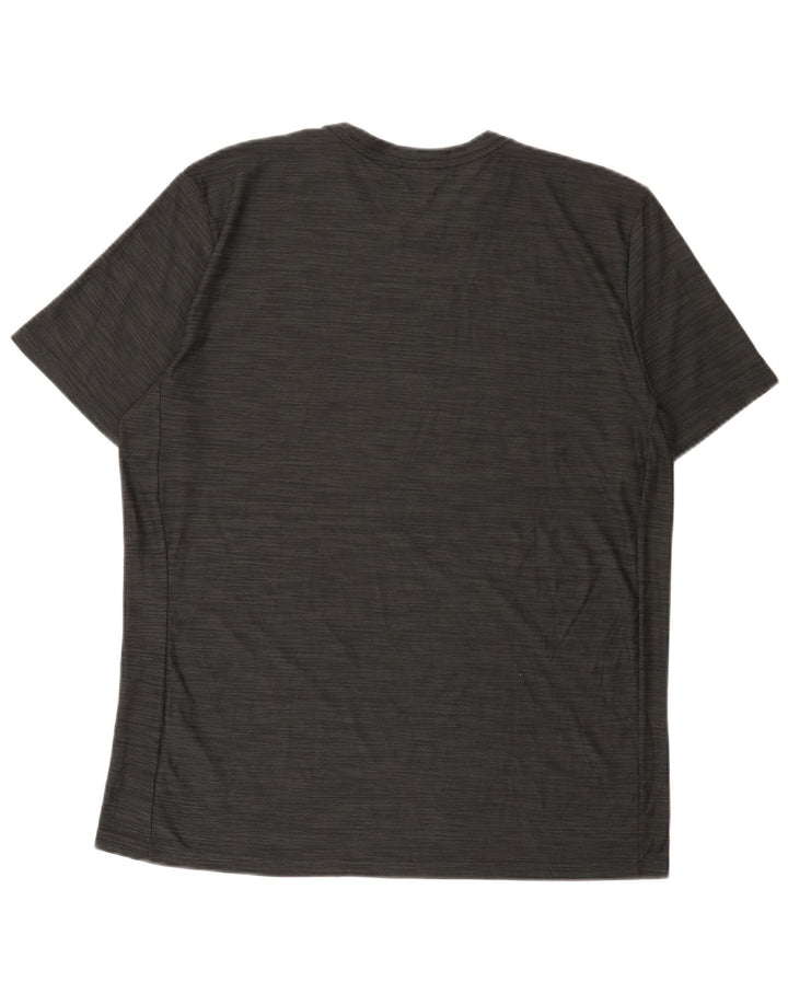 Męski T-shirt Nike Dri Fit, duży, szary, nakrapiany poliester