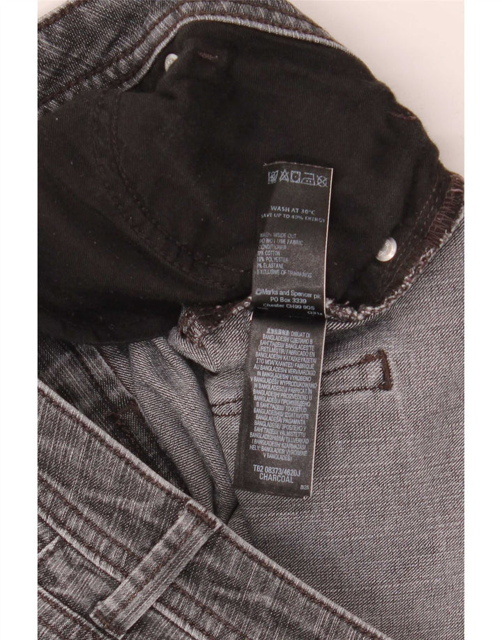 Marks & Spencer Damskie jeansy Bootcut UK 12 Medium W30 L34 Szara bawełna