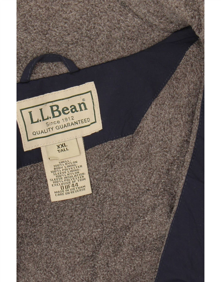 L.L.Bean Męska wysoka kurtka bomber UK 44 2XL Granatowy nylon