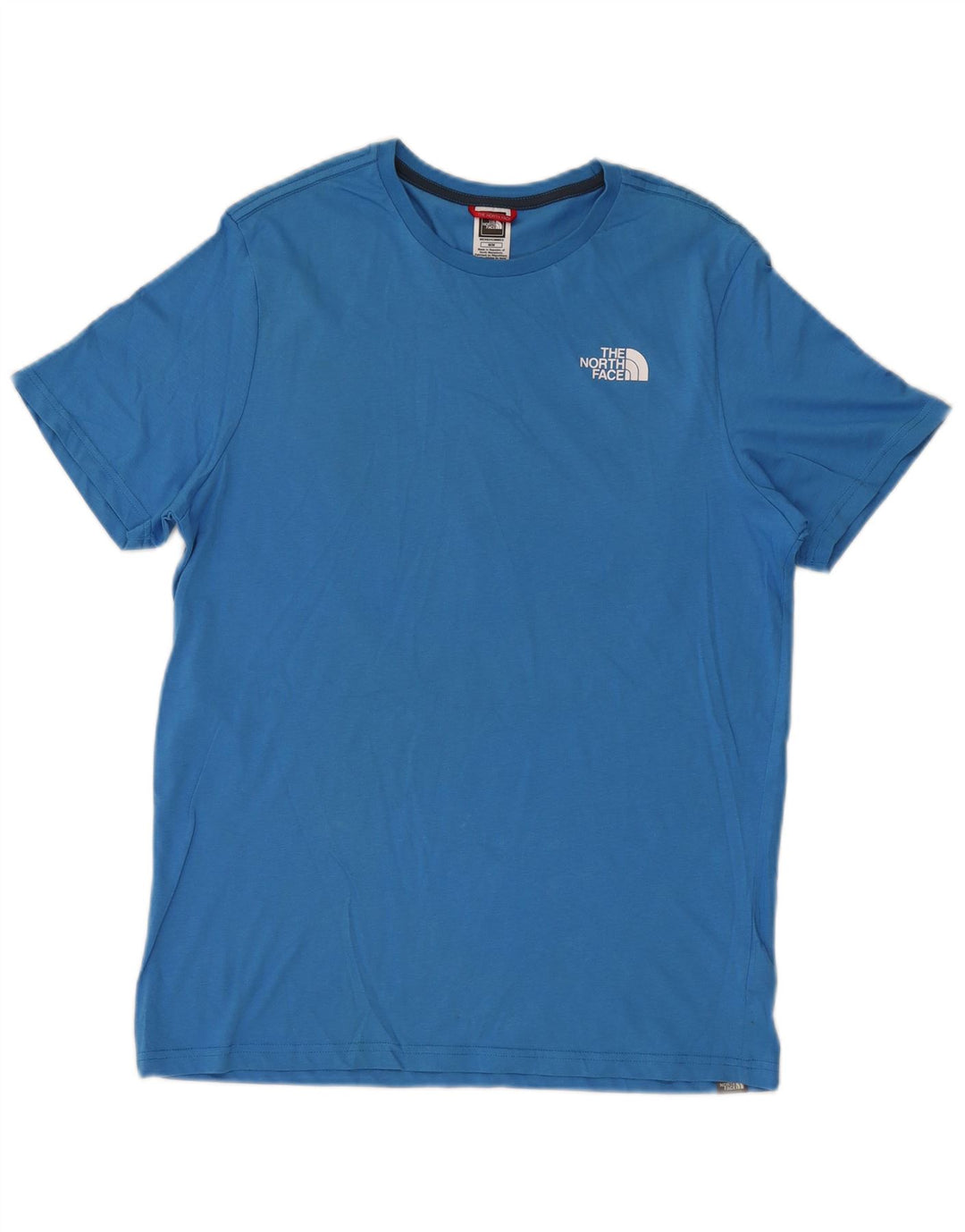 Męska koszulka z grafiką The North Face, bawełniana, w kolorze średniego błękitu
