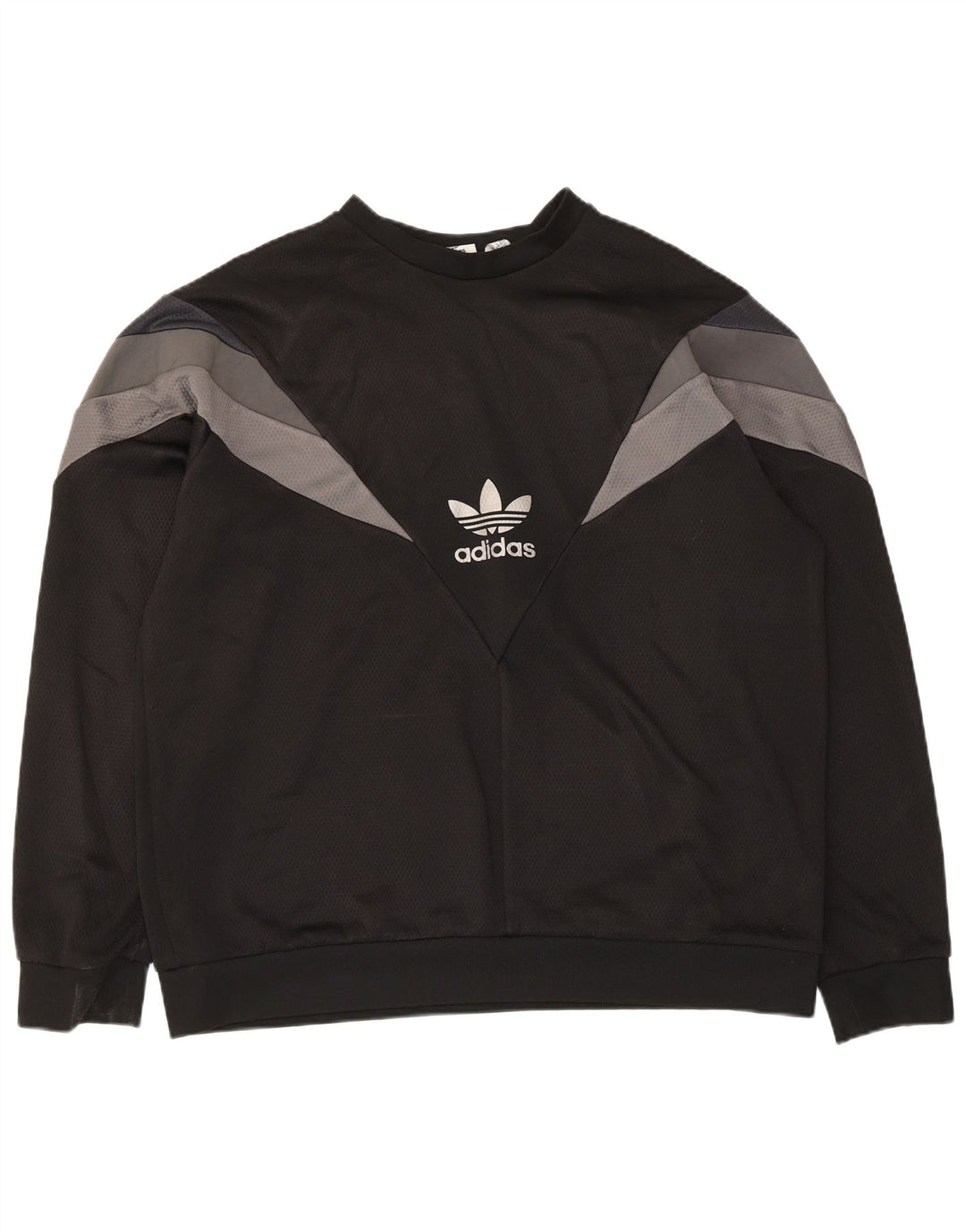 Adidas Męska bluza bluza XL Czarny poliester z blokami kolorów