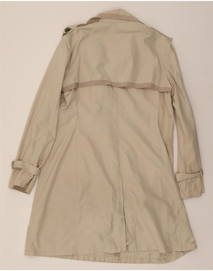 MONCLER Womens Double Breasted Trench Coat Size 5 2XL Beige Classic Vintage Moncler and Second-Hand Moncler from Messina Hembry 