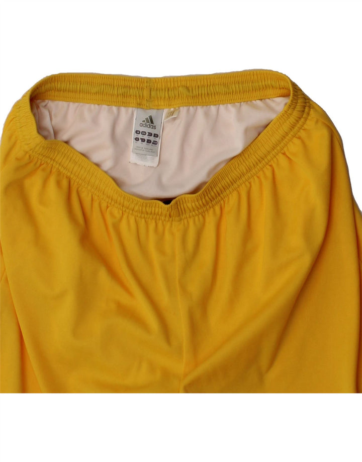 ADIDAS Boys Sport Shorts 15-16 Years XL Yellow Polyester Vintage Adidas and Second-Hand Adidas from Messina Hembry 
