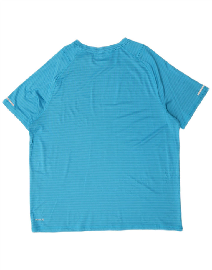 T-shirt męski RUSSELL ATHLETIC Top 2XL, poliester w niebieskie paski