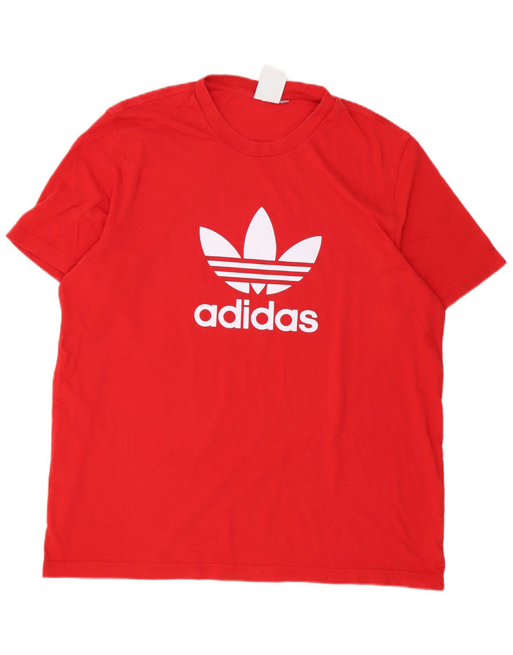 Męska koszulka Adidas Regular Graphic Top, duża, czerwona