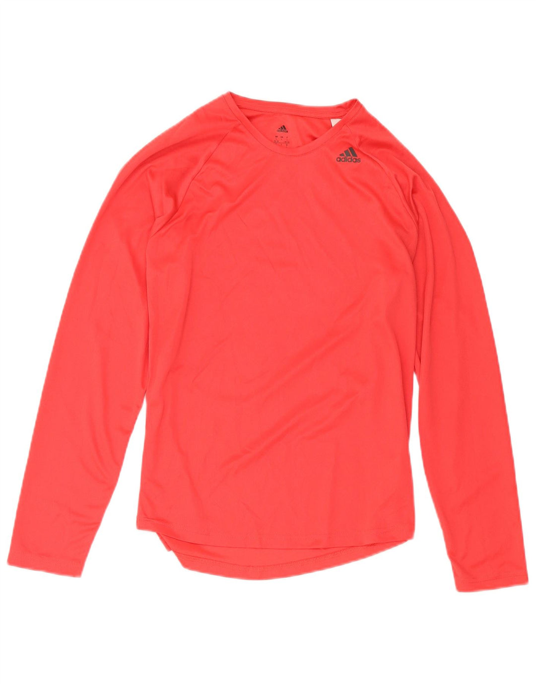 Damska koszulka Adidas Climalite z długim rękawem, UK 16/18, duży, czerwony poliester