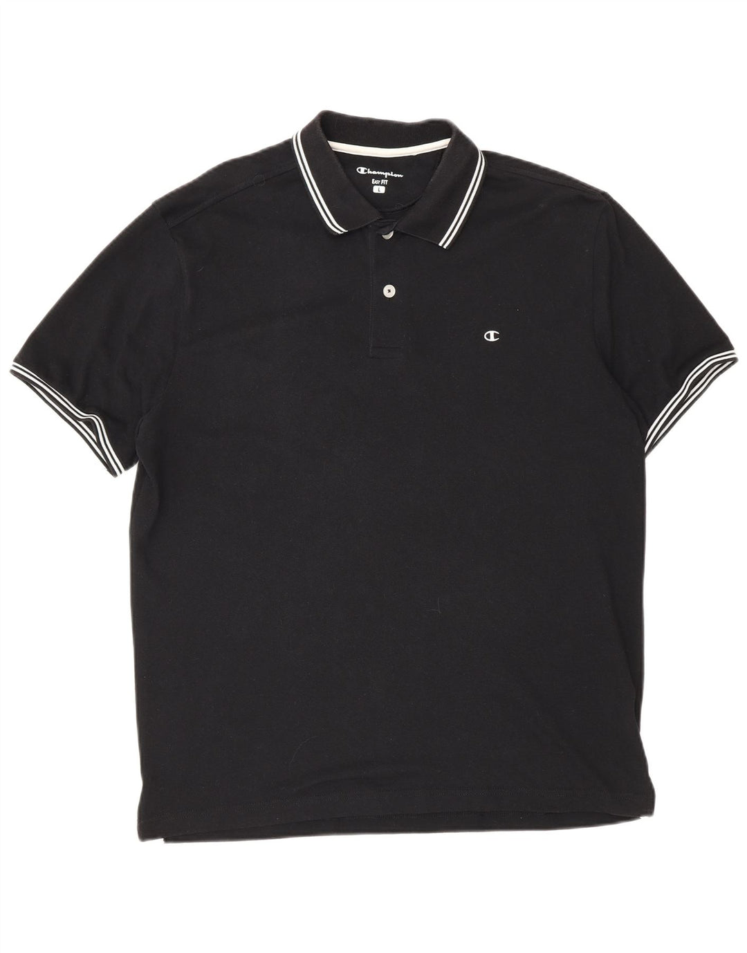 Męska koszulka polo Champion Easy Fit, duża, czarna, bawełniana