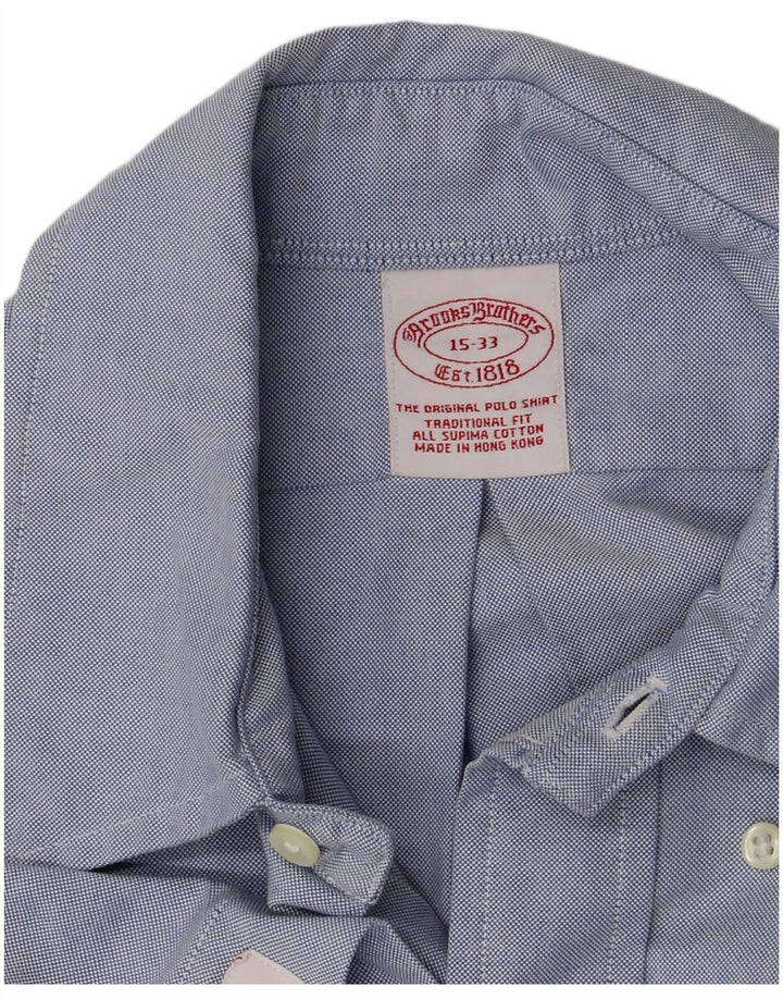 Koszula męska Brooks Brothers rozmiar 15, średnia niebieska, bawełniana