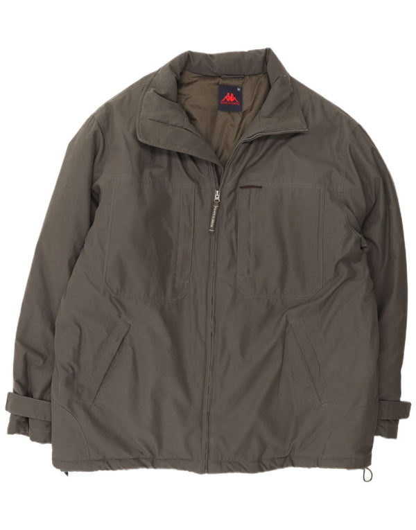 Męska kurtka wiatrówka Kappa UK 42 XL Khaki, poliamid