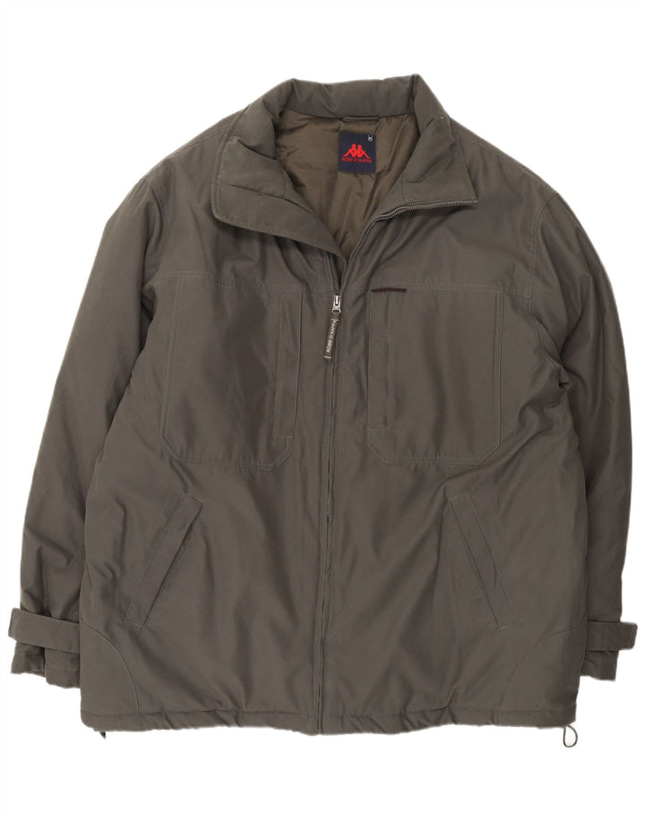 Męska kurtka wiatrówka Kappa UK 42 XL Khaki, poliamid