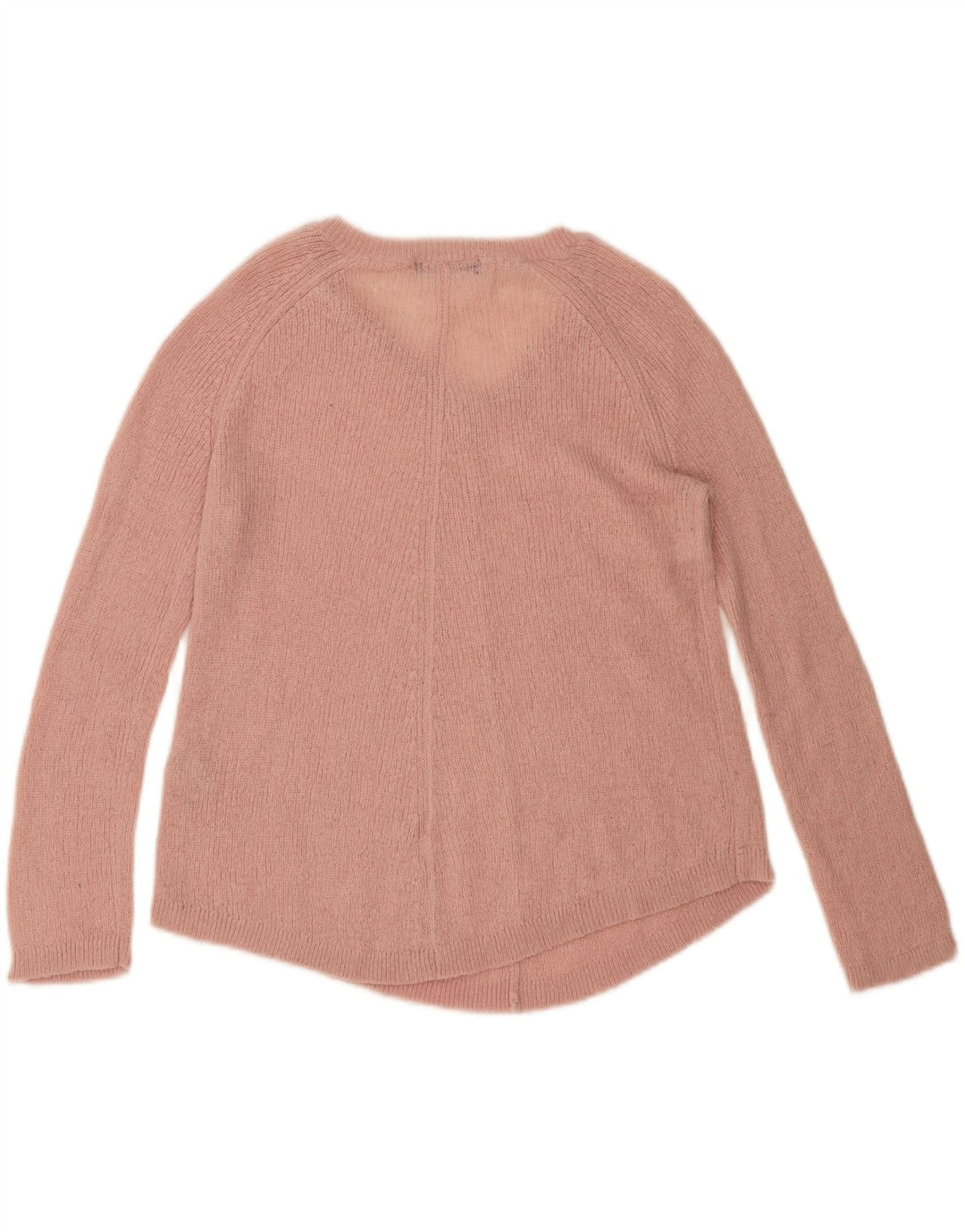 MARKS & SPENCER Womens Oversized V-Neck Jumper Sweater UK 8 Small  Pink Vintage Marks & Spencer and Second-Hand Marks & Spencer from Messina Hembry 
