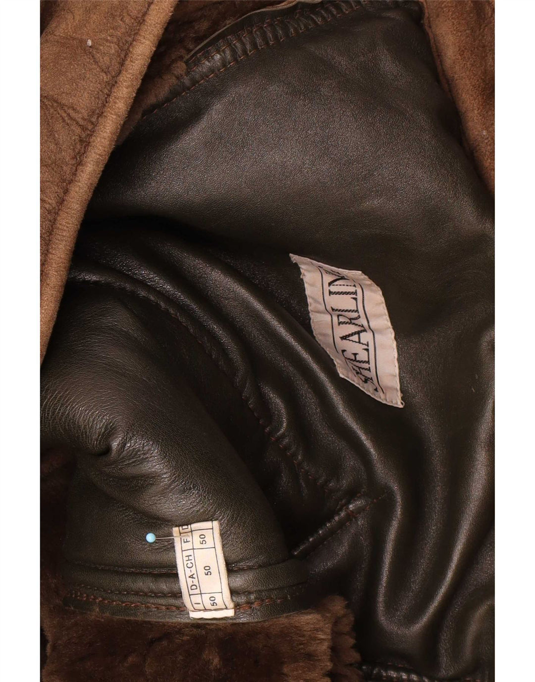 Vintage męska kurtka Shearling IT 50 Large Brown