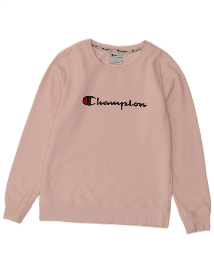 Damska bluza Champion Graphic Jumper UK 14 Średnioróżowa bawełna