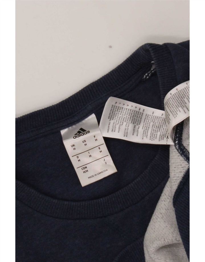 Adidas Męska Bluza Sweter Średni Granatowy Bawełna