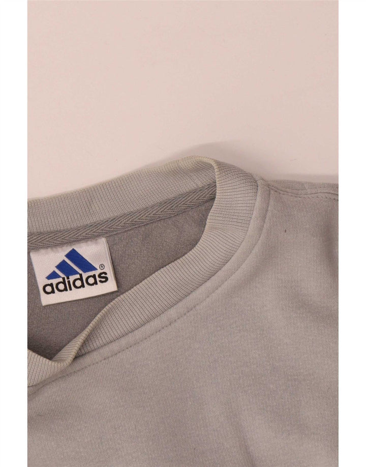 Męska koszulka Adidas z długim rękawem, duża, szara