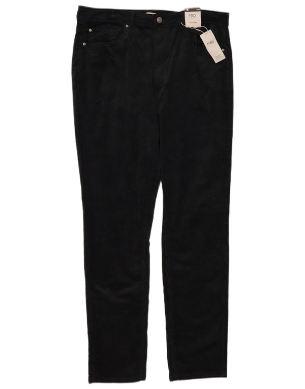 Marks & Spencer Damskie proste sztruksowe spodnie UK 18 XL W36 L31 Szare