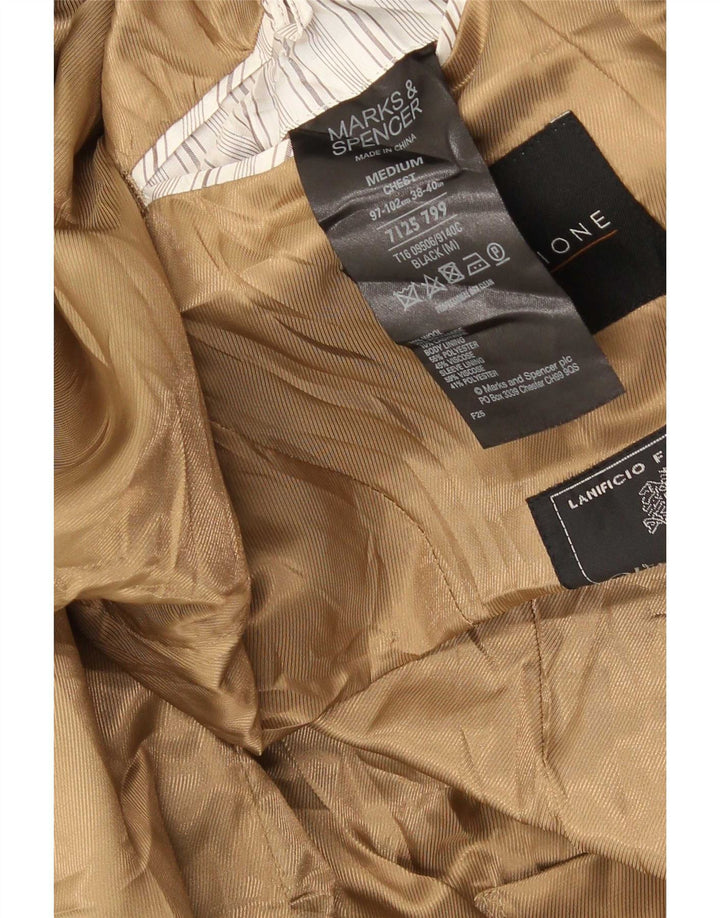 Marks & Spencer Płaszcz męski UK 38, średni czarny poliester