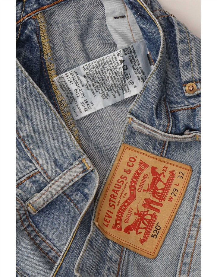 Męskie jeansy Levi's 520 Tapered W29 L32 Niebieskie bawełniane