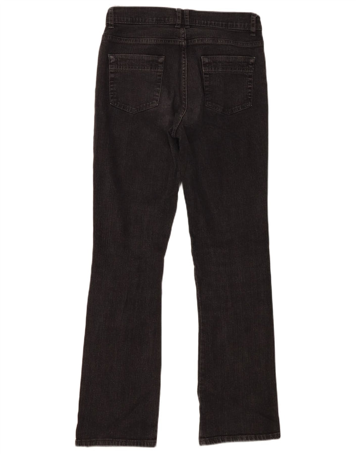 Marks & Spencer Damskie jeansy Bootcut UK 10 Small W30 L29 Czarna bawełna