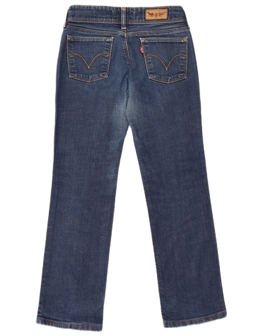 Damskie jeansy Levi's 570 Straight W28 L28 Niebieskie bawełniane