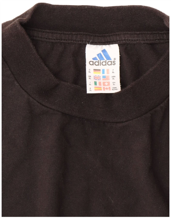 Adidas Męska Koszulka Top XL Czarna Bawełna
