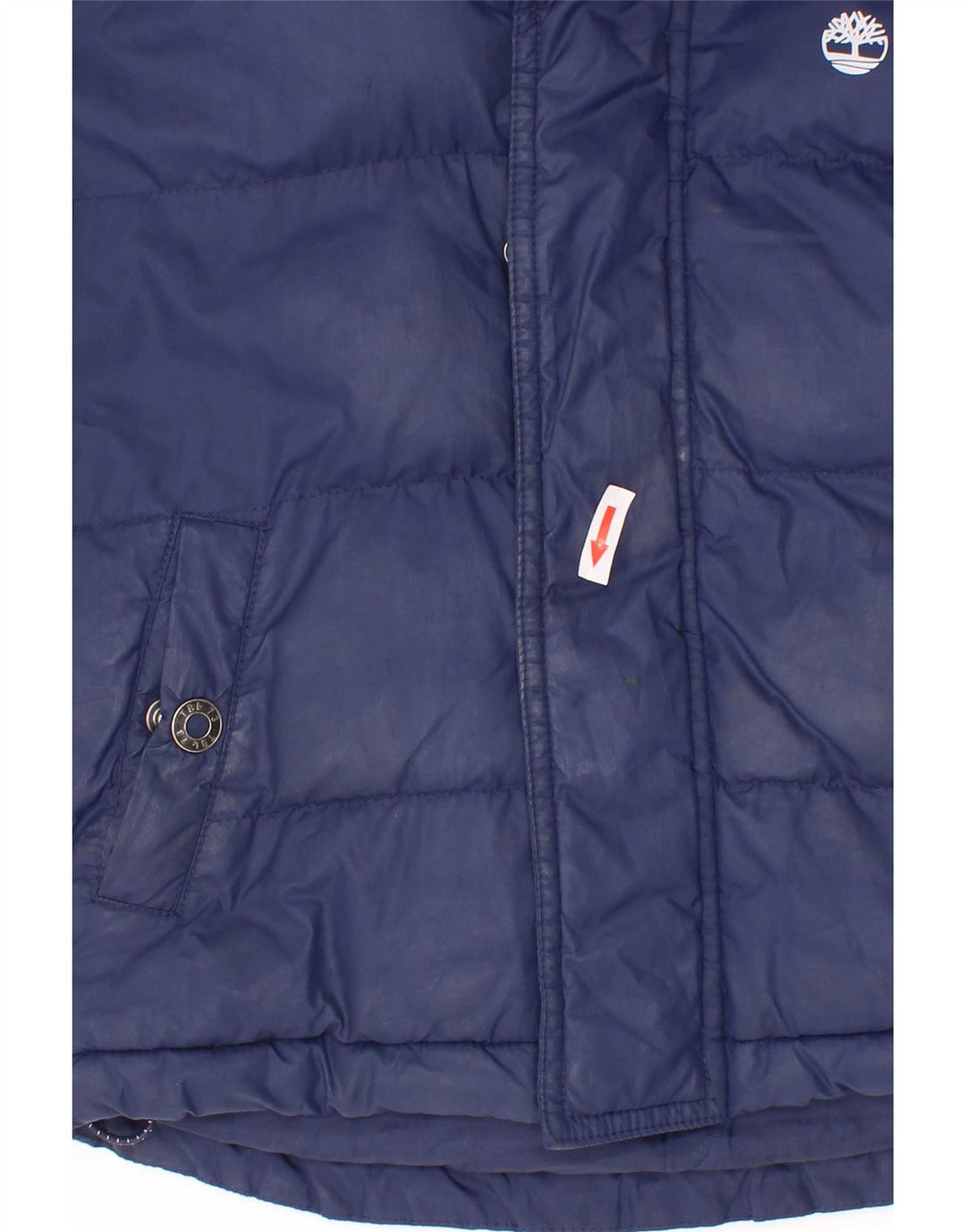 Wyściełana kurtka chłopięca z kapturem Timberland 4-5 lat, granatowa, poliester