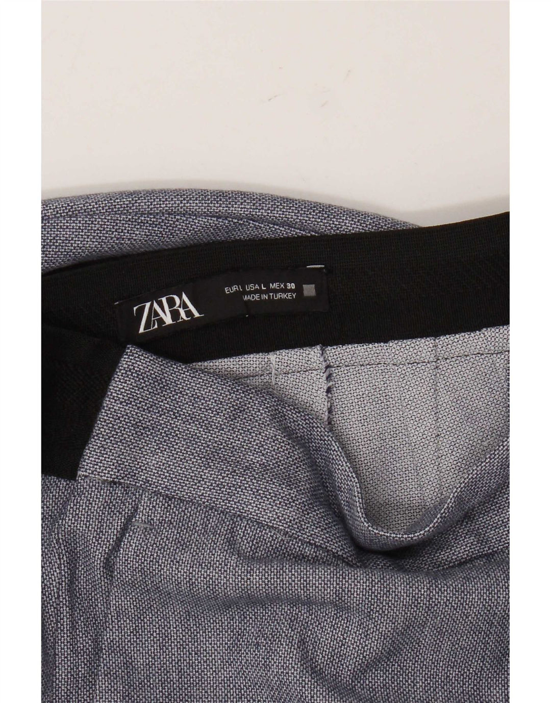 Spodnie damskie Zara Regular Chino, duże W30 L27 Niebieskie