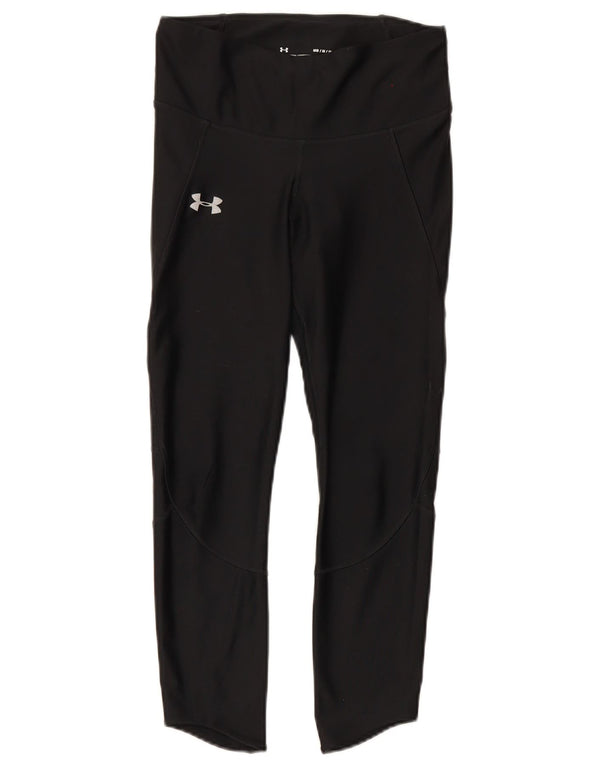 Damskie legginsy Under Armour Heat Gear UK 12, średni czarny poliester