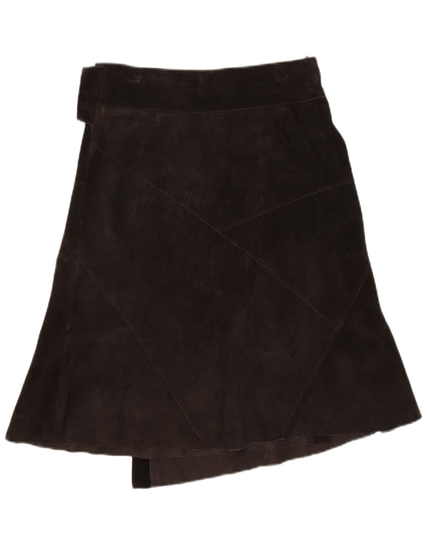 Vintage damska skórzana spódnica kopertowa EU 36 Small W30 Brown