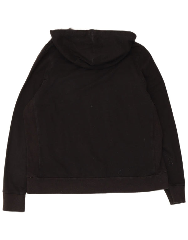 Marks & Spencer Damski sweter z kapturem i zamkiem UK 20 2XL, czarny, bawełniany