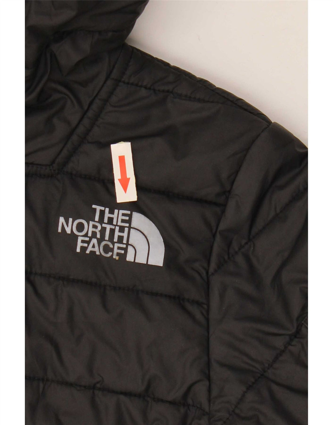 Wyściełana kurtka chłopięca z kapturem The North Face 7-8 lat, mała, czarna, z poliestru