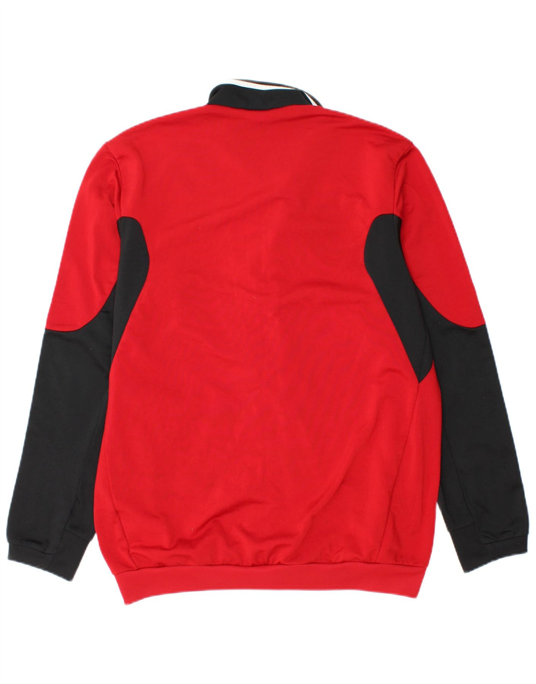 Męska kurtka dresowa ADIDAS UK 36/38 Mały czerwony poliester w blokach kolorów