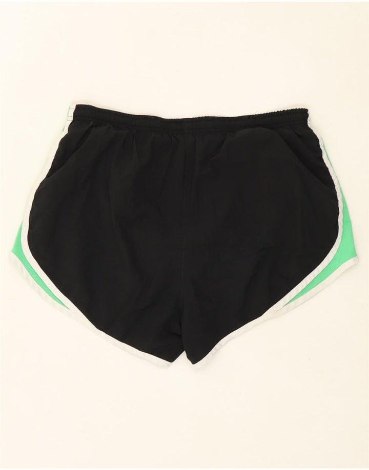 NIKE Womens Sport Shorts US 8/10 Medium  Black Colourblock Polyester Vintage Nike and Second-Hand Nike from Messina Hembry 