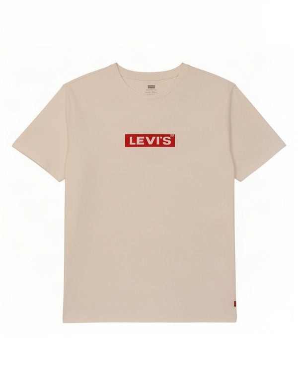 Męski T-shirt z grafiką Levi's, duży, biały, bawełniany