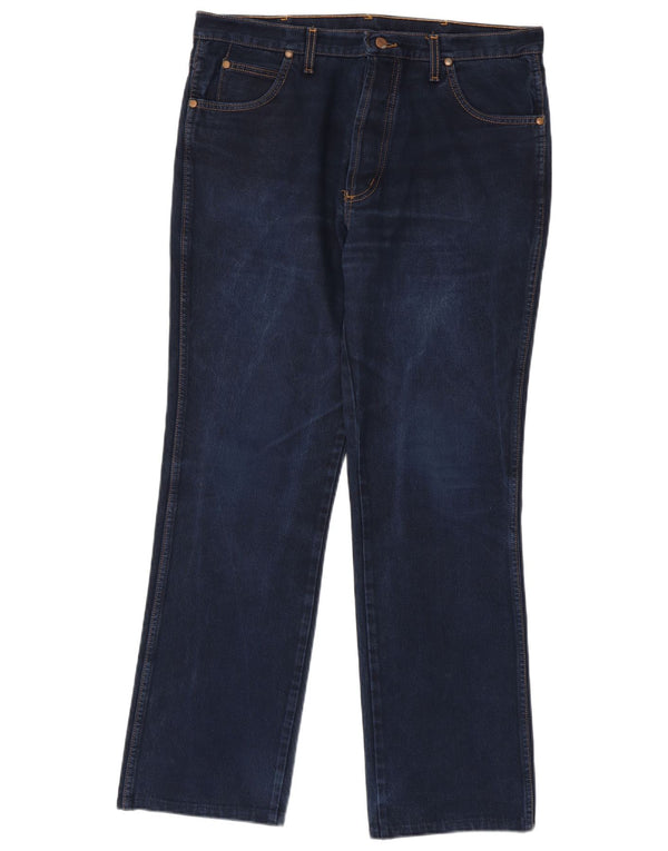 Męskie jeansy Wrangler Evolution Straight W36 L32 Granatowe, bawełniane