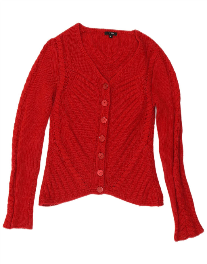 Sweter damski Hobbs Cardigan UK 8 Small Red Lambswool