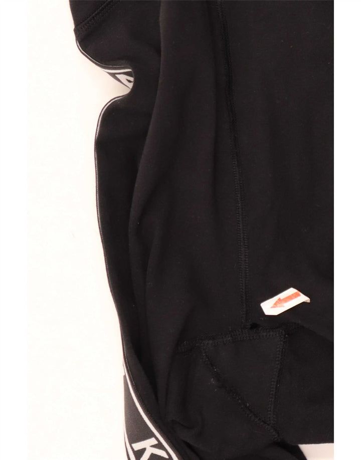 Damskie legginsy Kangol Graphic UK 12, średnia czarna bawełna