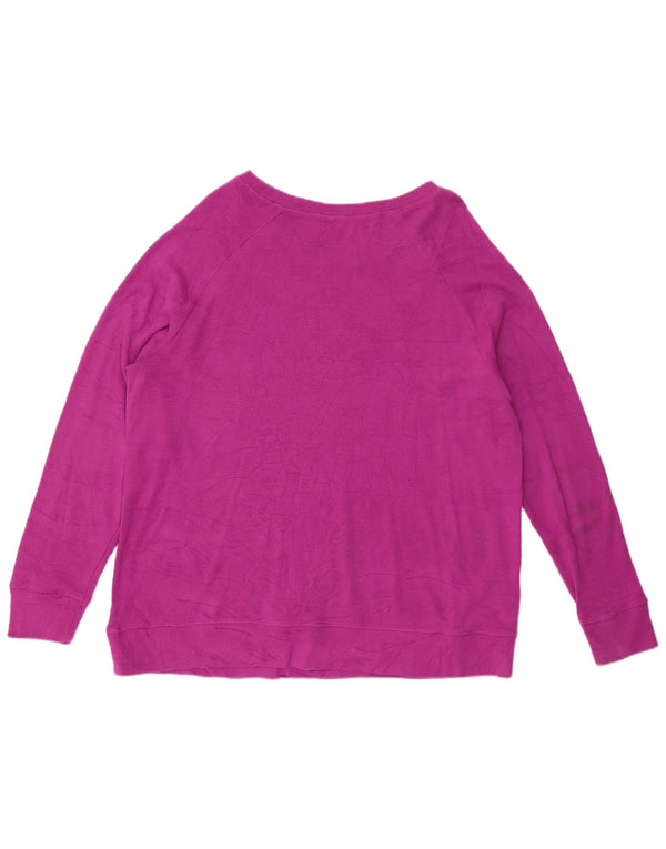 Sweter damski Eddie Bauer z dekoltem w łódkę UK 20 2XL Różowy Argyle/Diament