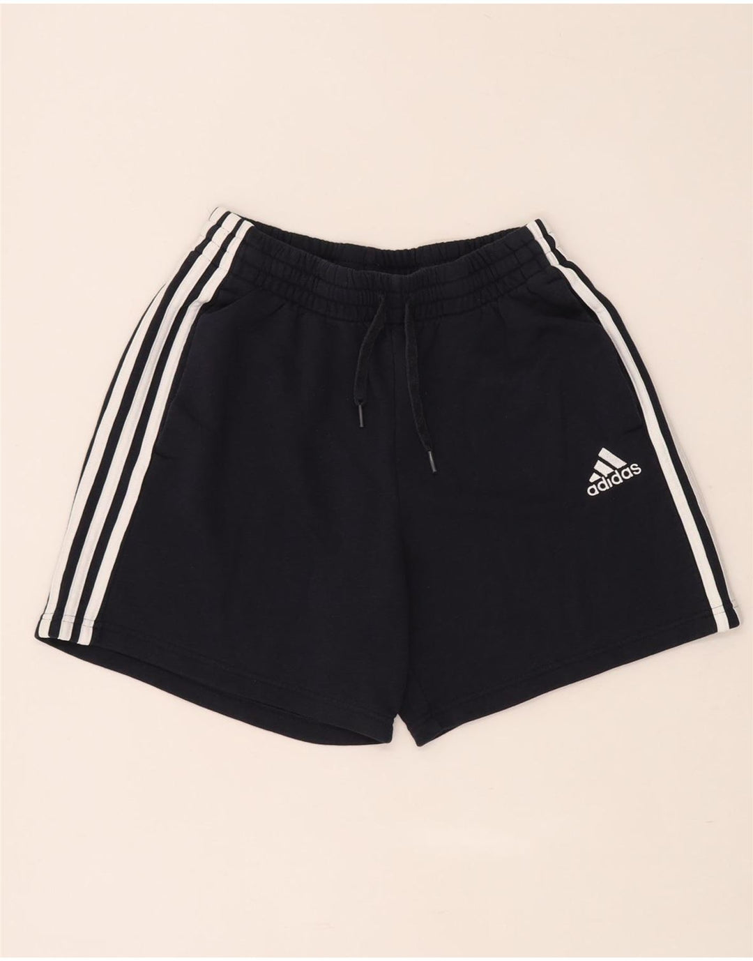 Męskie spodenki sportowe Adidas, średnie, granatowe, bawełniane