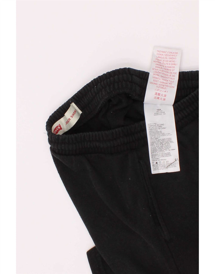 Chłopięce spodenki sportowe Levi's z grafiką 9-10 lat, czarna bawełna