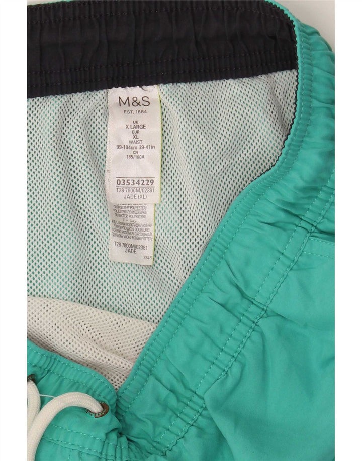 Męskie spodenki kąpielowe Marks & Spencer XL, zielone, poliestrowe