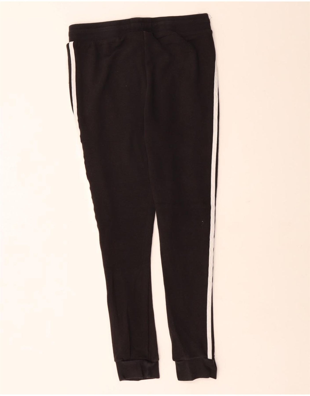 Damskie spodnie dresowe ADIDAS Joggers UK 12 Średnia czarna bawełna