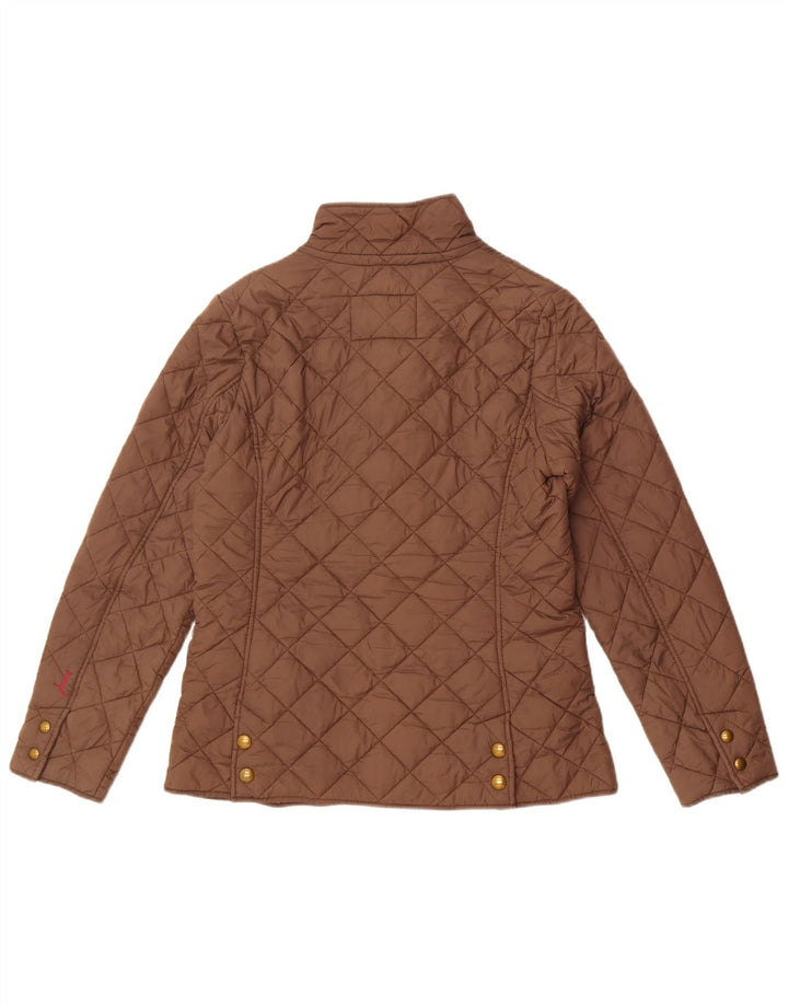 Damska pikowana kurtka Joules UK 12, średnia szara bawełna