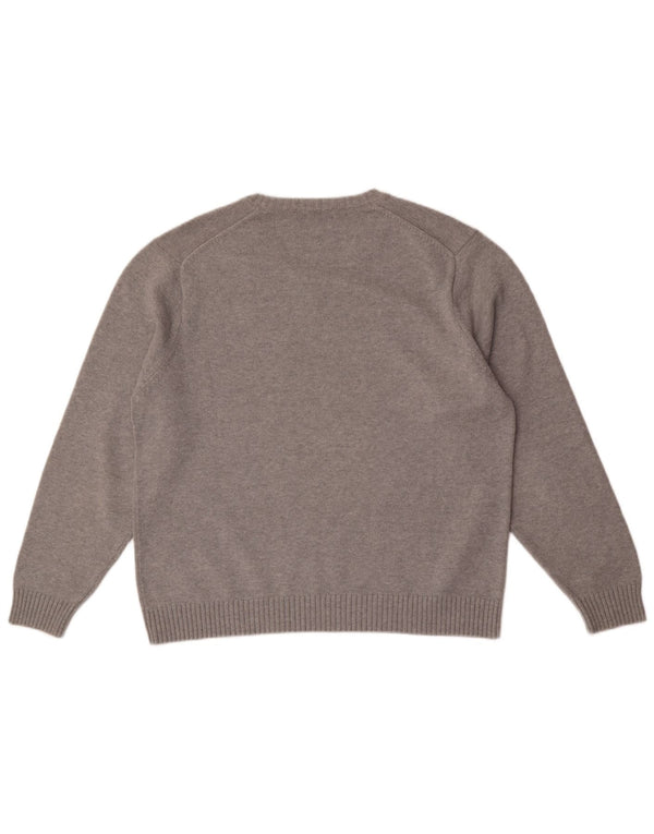 Sweter męski Marks & Spencer Blue Harbor z dekoltem w kształcie litery V, UK 41/43, duży szary