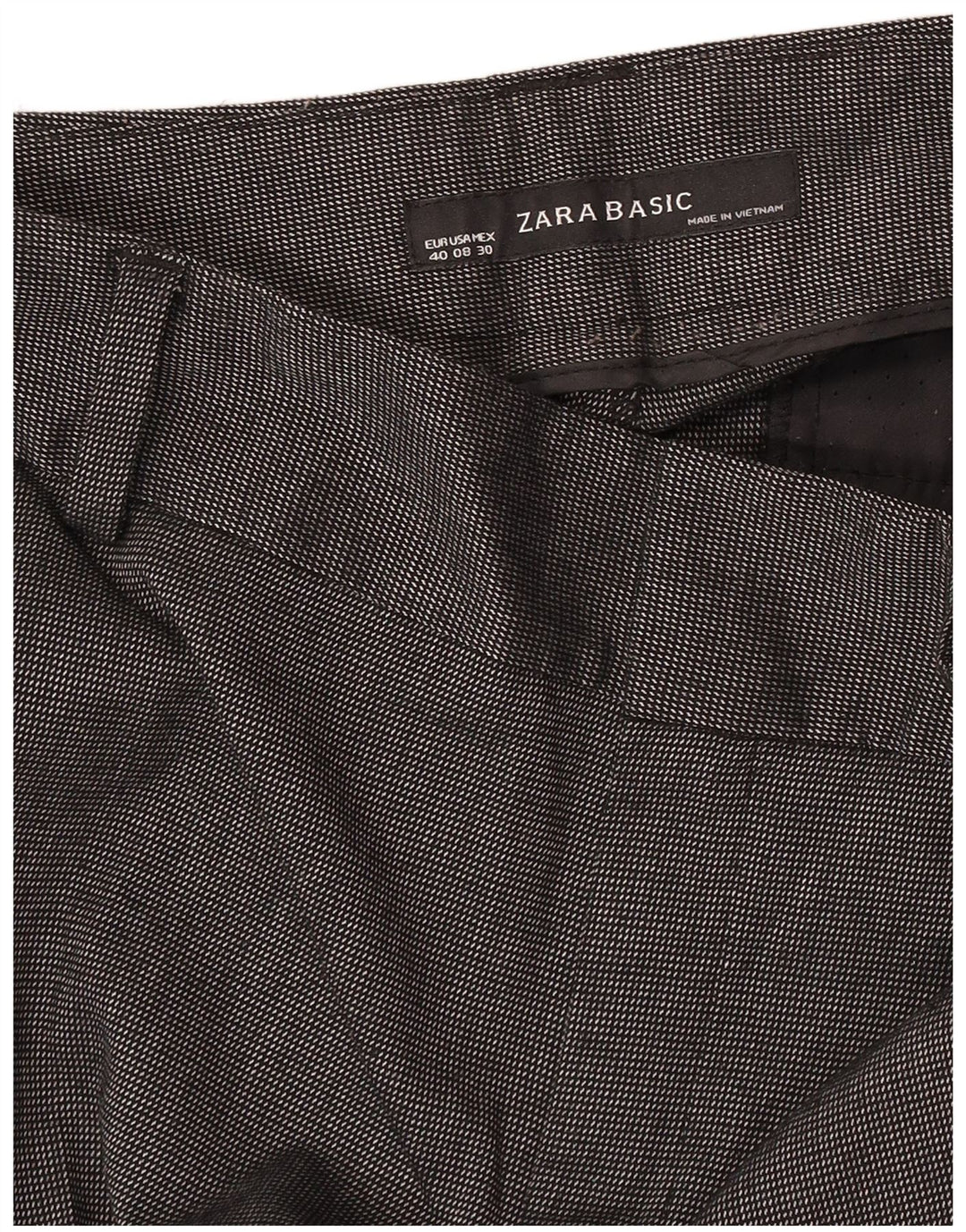 Damskie spodnie Chino Bootcut Zara EU 40 Medium W30 L32 Szare w cętki