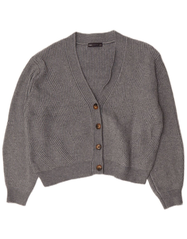 Marks & Spencer Damski sweter oversize UK 16, duży, szary