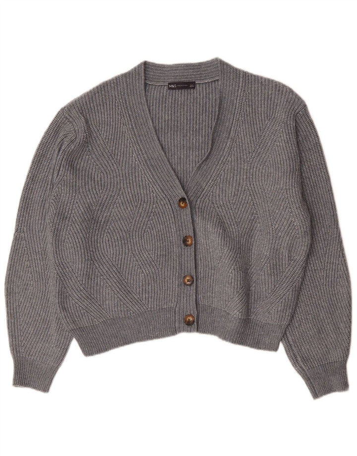 Marks & Spencer Damski sweter oversize UK 16, duży, szary