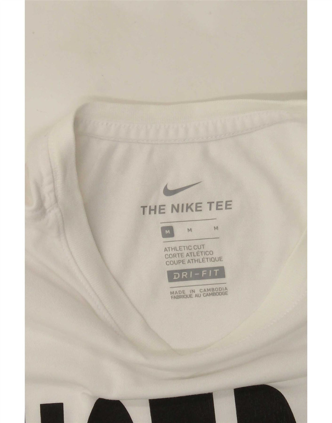 Męski T-shirt NIKE Dri Fit z grafiką, średni biały